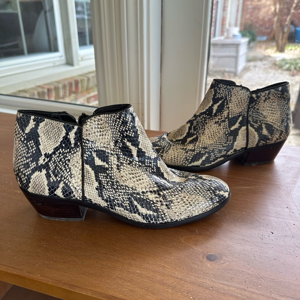 Snakeskin Ankle Boots